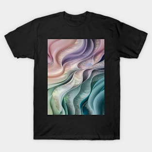 Abstract, Marble, Watercolor, Colorful, Vibrant Colors, Textured Painting, Texture, Gradient, Wave, Fume, Wall Art, Modern Art T-Shirt